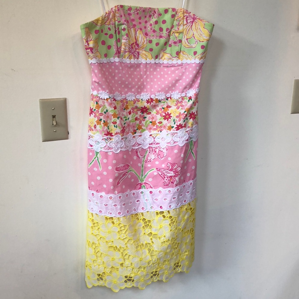 Lilly Pulitzer White Label Strapless Dress - Picture 5 of 8
